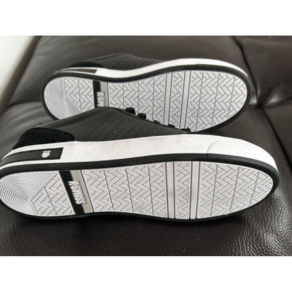 K-SWISS Men's COURT BLOCK Sneaker Black/White Size 6.5 /EUR 39 - Picture 8 of 10